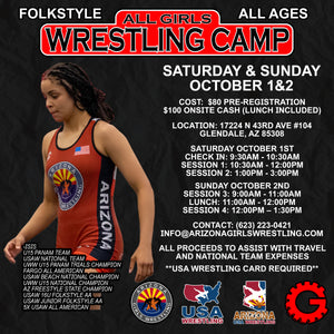 All Girls Folkstyle Camp October 1-2
