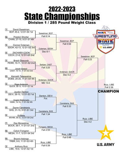 2024 State Championship Bracket (Wrestling)