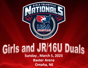2023 Girls's Folkstyle Nationals and Duals 3/3-3/5 ALL INCLUSIVE