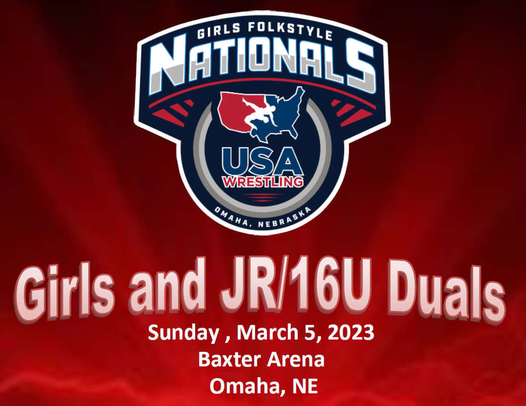 2023 Girls's Folkstyle Nationals and Duals 3/3-3/5 ALL INCLUSIVE